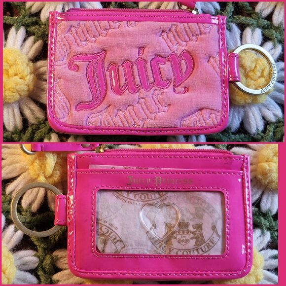 Juicy Couture Pink Crossbody Bag + Keychain Wallet - Picture 15 of 16